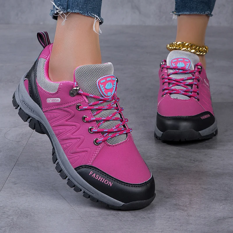 Spring and Autumn Mountaineering Shoes Fashion Women's Hiking Shoes 2024 Comfortable Outdoor Sports Anti Slip Walking Shoes - Image 2