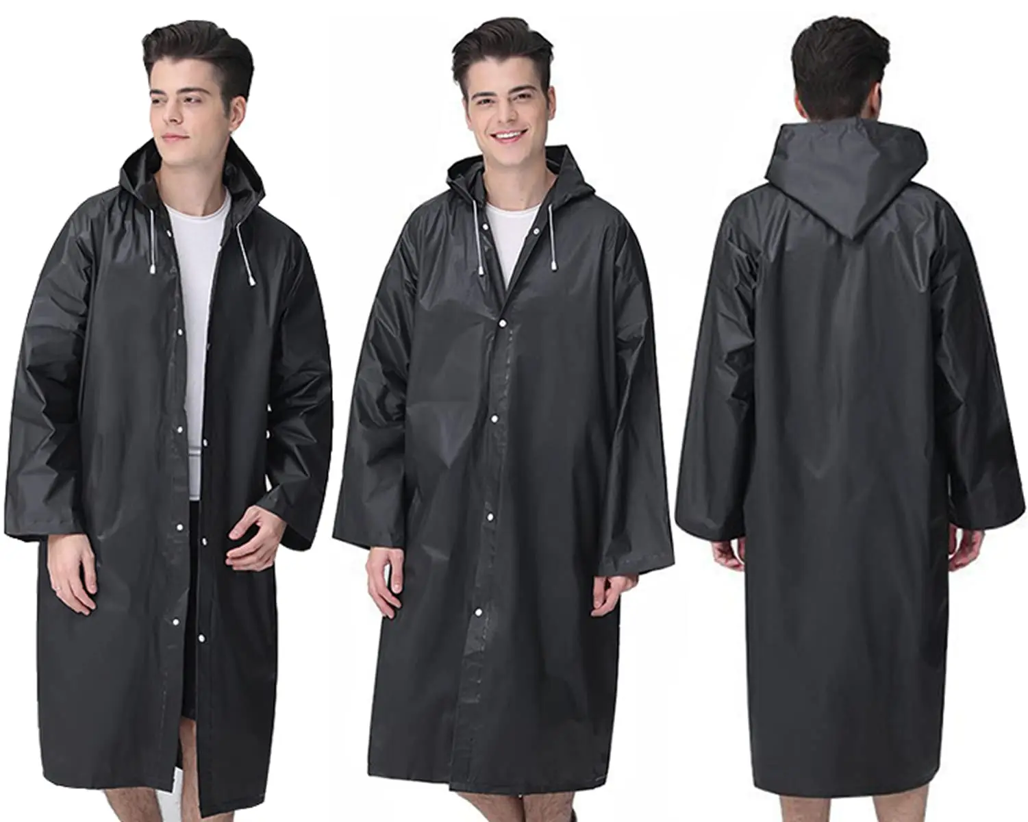 Reusable Thicken Women Men Rain Coat Waterproof Jacket Poncho Cloak Hood Hoodie Suit Raincoat For Tourism Fishing Cycling Hiking - Image 6