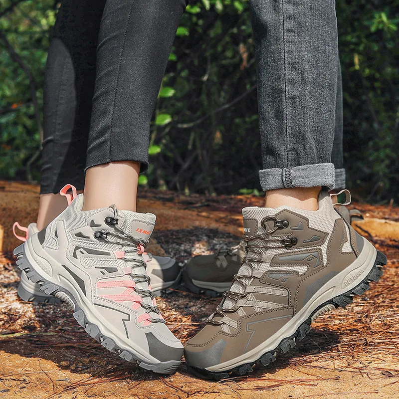 New Women Men Hiking Shoes Outdoor Trekking Sports Climbing Camping Boots Non-slip Waterproof Walking Jogging Trainers Sneakers - Image 6