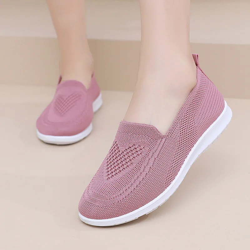Spring and summer women's shoes, flat bottomed casual, comfortable and breathable, outdoor walking hollow flat shoes loafers - Image 3