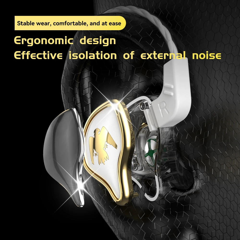 QKZ AK6 Ares Metal Wired Earphones Dynamic HIFI Music Bass DJ Sport Headphones In Ear Monitor Earbuds Headset With Microphone - Image 5
