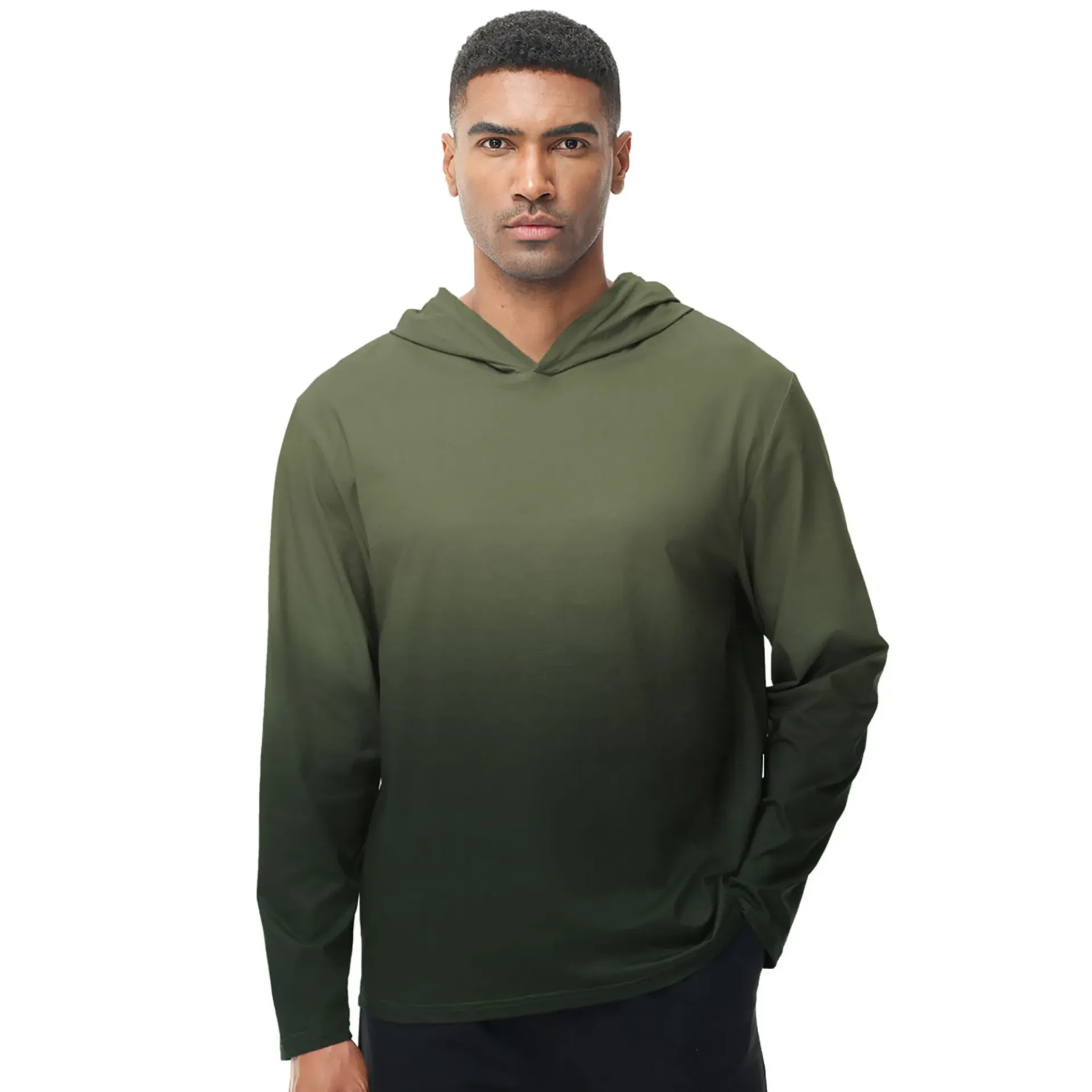Men's Summer Hoodie Long Sleeve UPF 50+ Rash Guard Hoodie Tracksuit Running Jogger Shirt Athletic Hoodie Fishing Hiking Shirts - Image 6