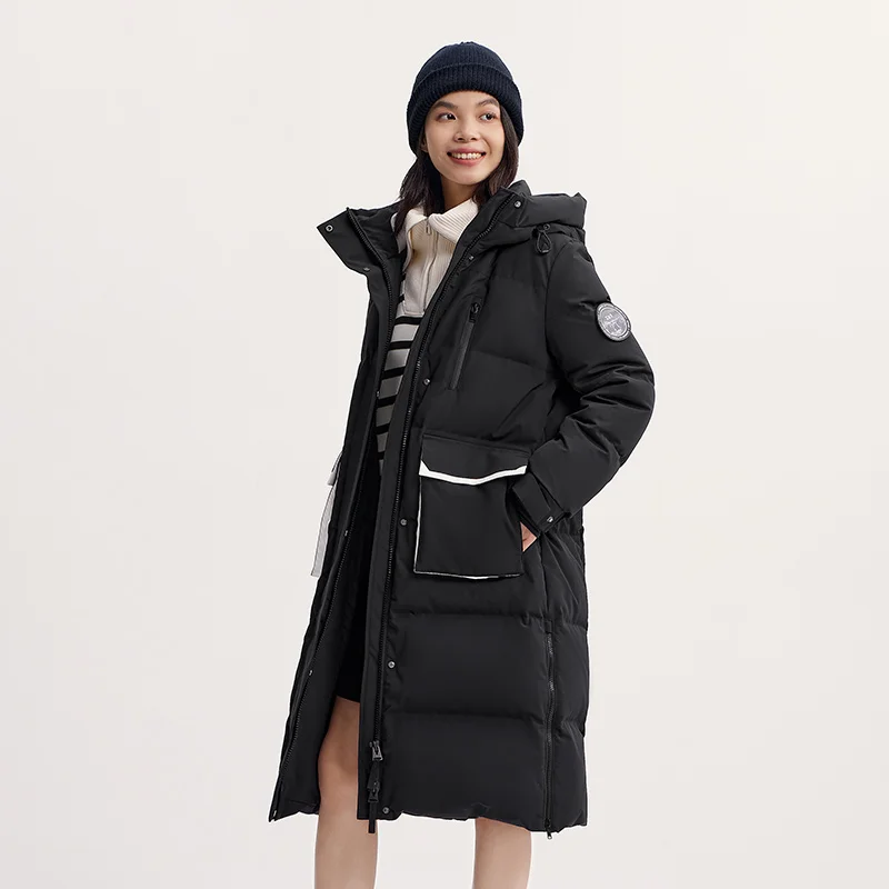 Semir Long Down Jacket 2024 Winter New Windproof Warm Loose Casual Jacket - Image 5