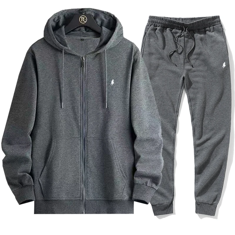 men's set hooded sweatshirt+pants autumn sports set casual sports shirt sports set men's casual sports jacket jogging set - Image 4
