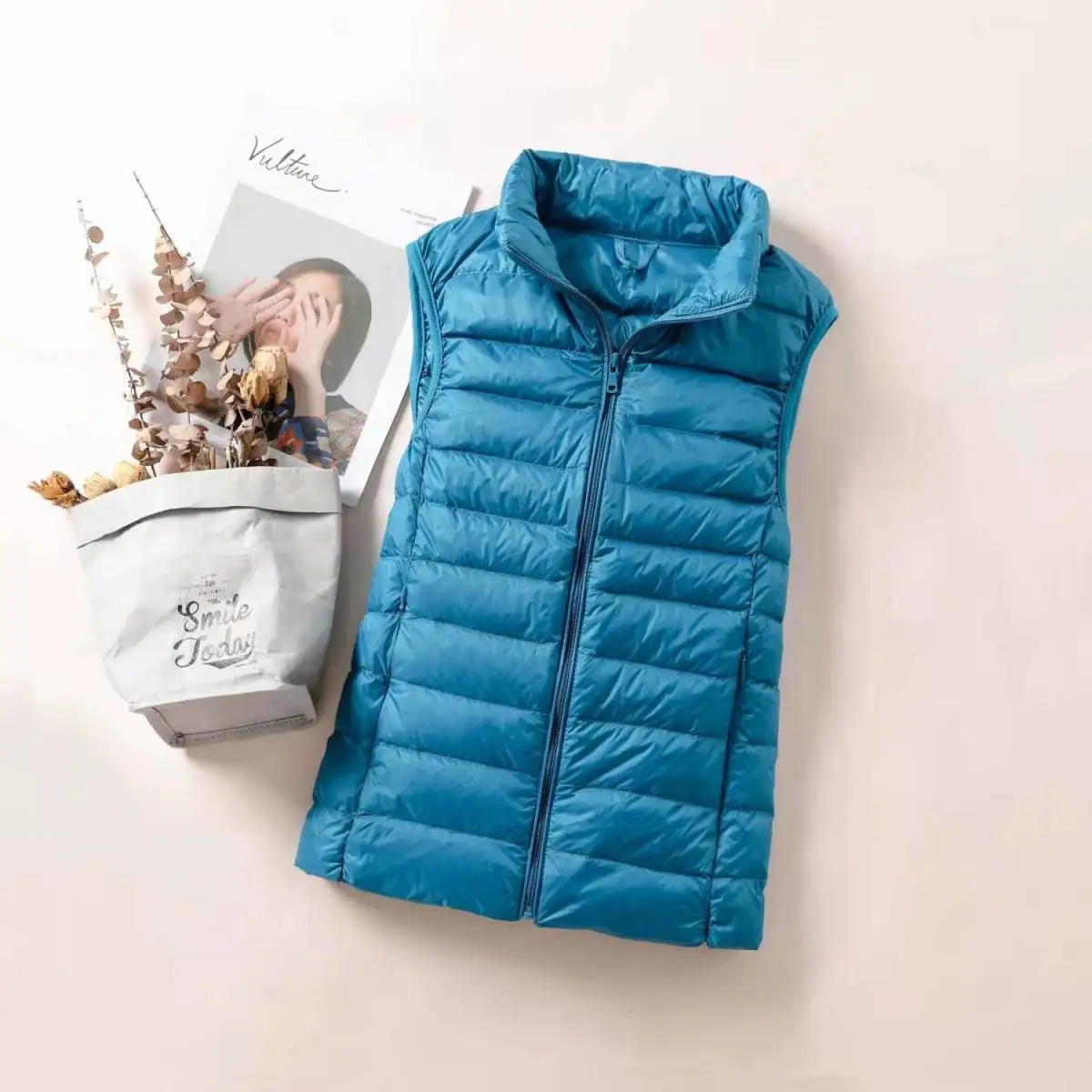 New 2024 Women Women Ultra Light Down Vests Slim Sleeveless Jacket Portable Girl Lightweight Windproof Waistcoat - Image 5