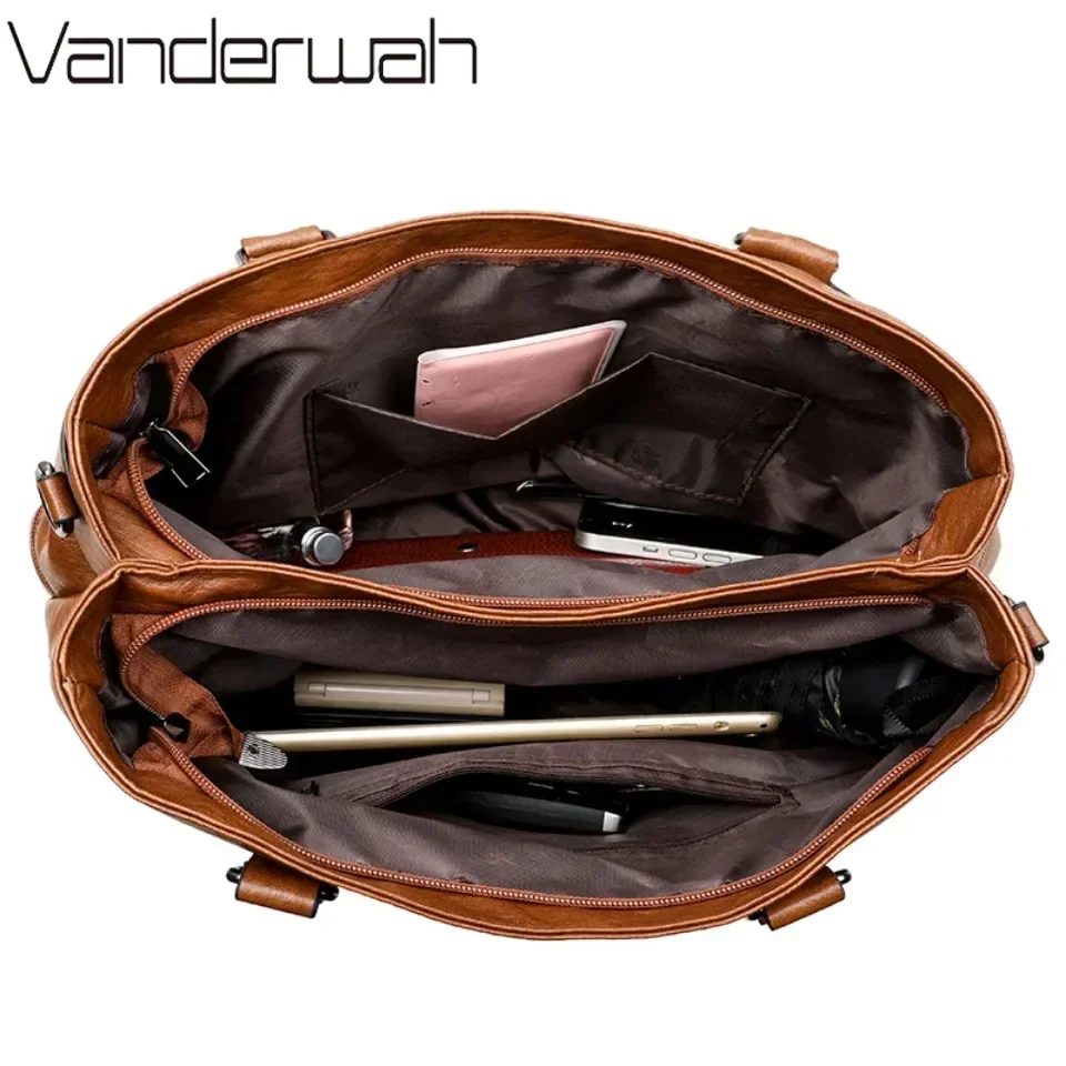 Elegant Handbag For Women High Quality Leather Top-Handle Bags Purse Ladies Shoulder Crossbody Bag Casual Tote Bolso Marca Lujo - Image 6