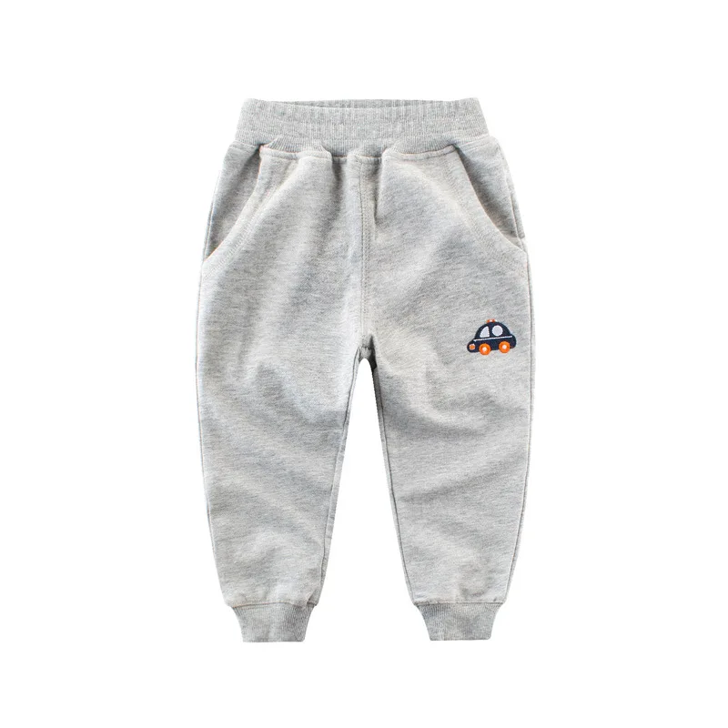 2025 Spring Autumn Cotton Sweatpant for Boys Cartoon Car Elastic Pocket Kids Trousers Children Casual Sports Pants 2-9Y - Image 2
