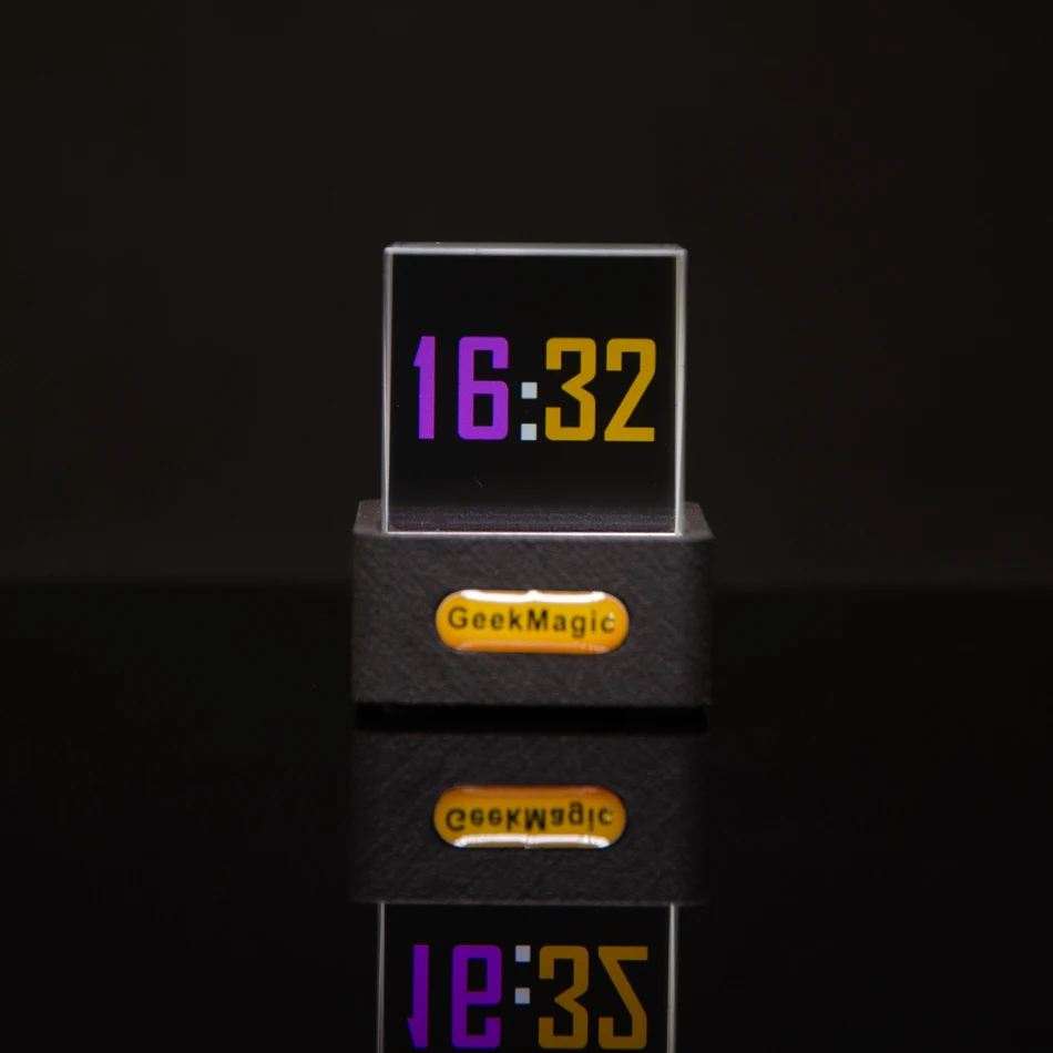 GeekMagic GIFTV Crystal Holographic Desktop Decoration Smart Weather Station Digital Clock with GIF Animations - Image 4