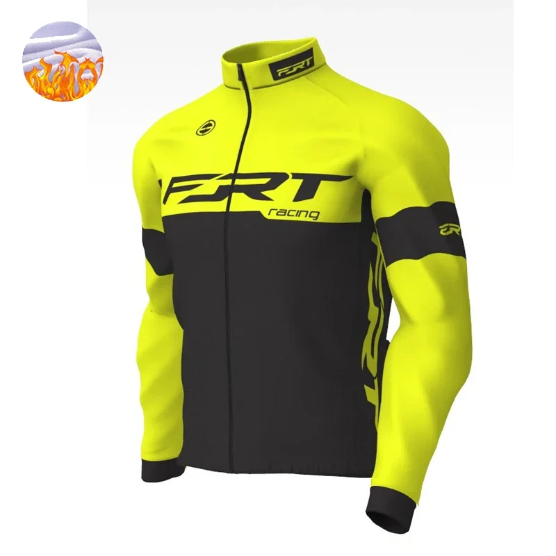 Winter Jacket Thermal Fleece Men Team Cycling Jacket Long Sleeve Jersey Suit Mtb Road Bike Clothes Ciclismo Hombres - Image 4