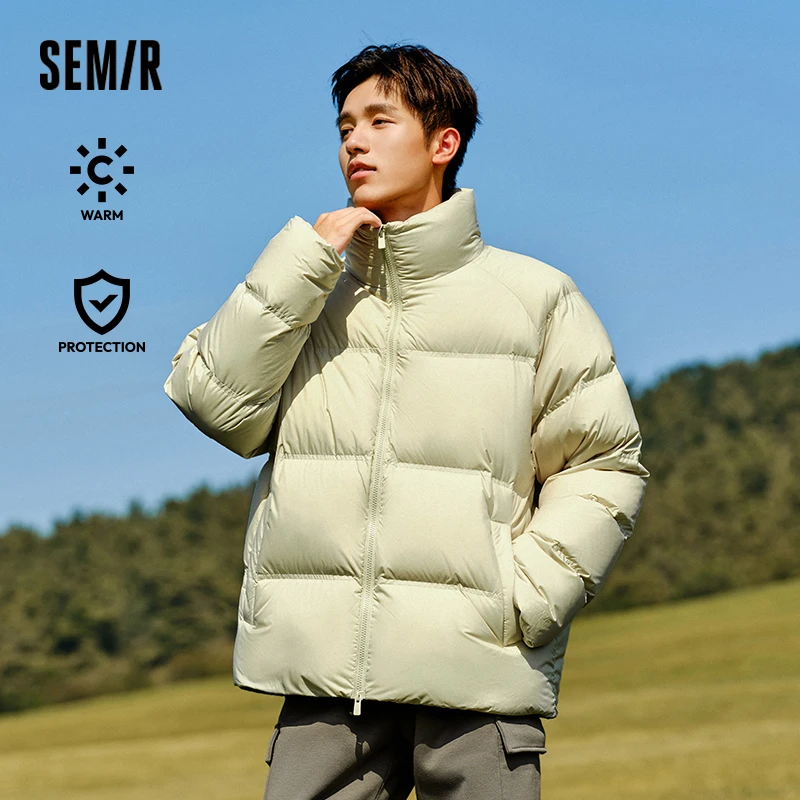 Semir Down Jacket Men Women 2024 Winter New Light Short Coat Three-Proof Thermal Puffer Coat Couple Top Trendy Down Jacket - Image 2