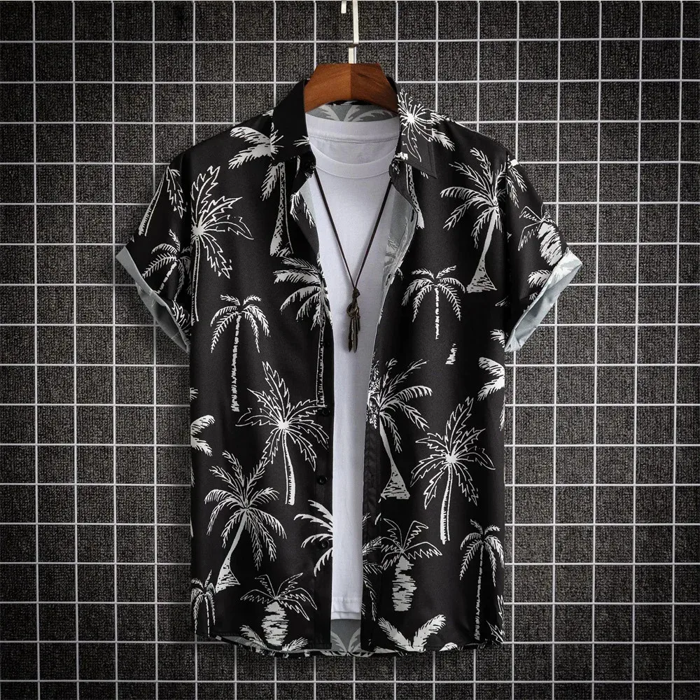 Children's blouse Summer Vacation Floral Print Shirt Kids Boy Hawaiian Short Sleeve New Cool Tops Casual Children Girl Clothes - Image 6