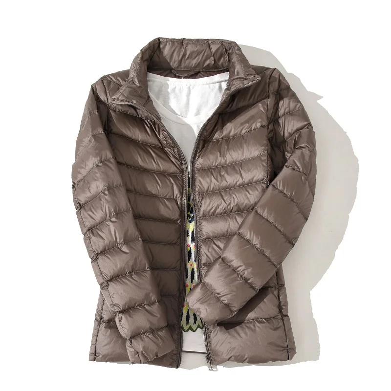 New Women Thin Down Jacket White Duck Down Ultralight Jackets Autumn and Winter Warm Coats Female Portable Outwear 2023 - Image 3