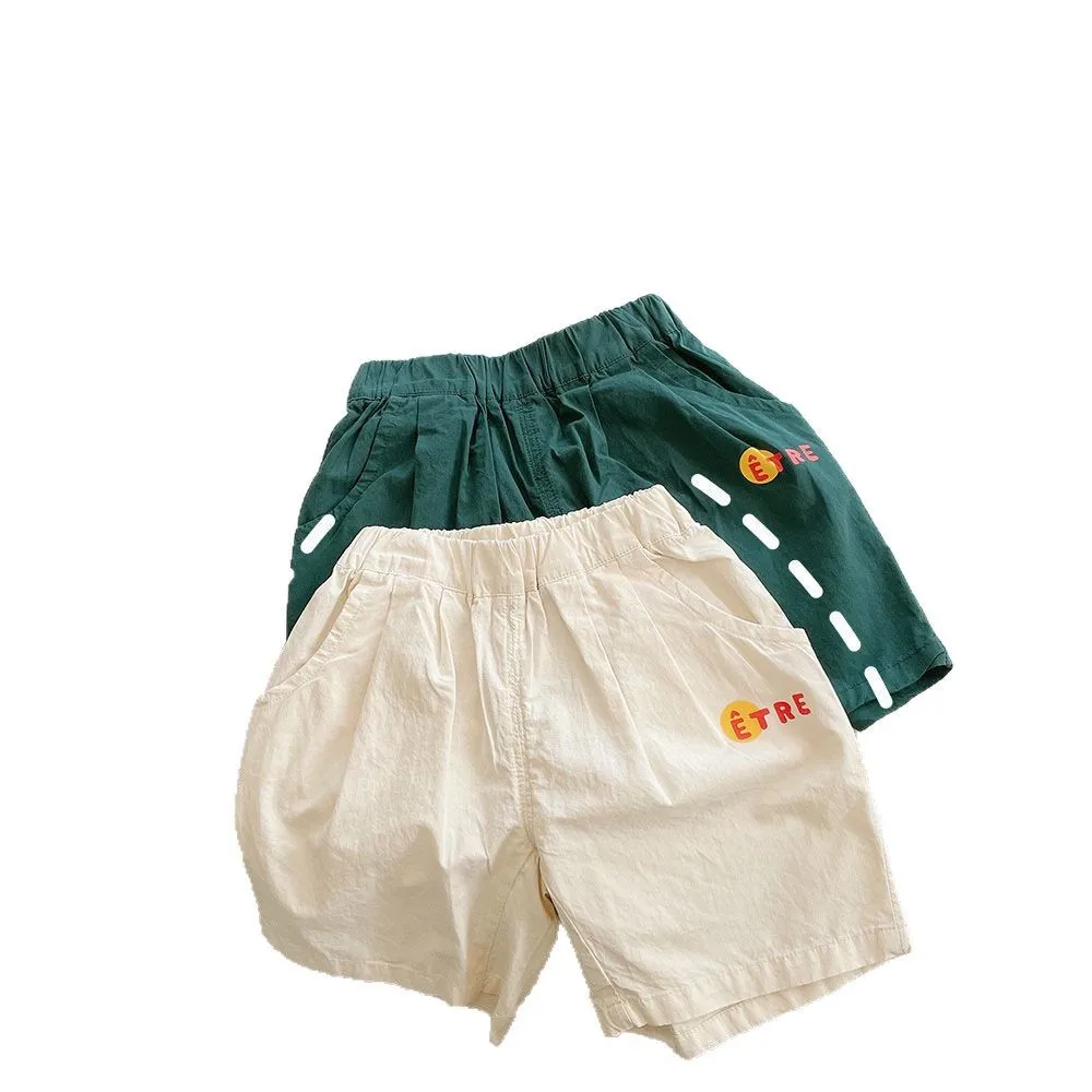 Baby Summer Shorts Classic All-Matching Cotton Thin Pocket Print Toddler Boys Fifth Pants Simple Solid Kids Boys Shorts - Image 5