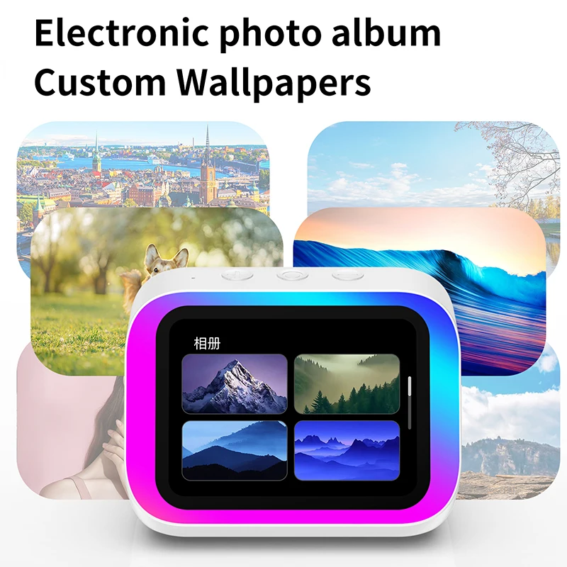 smart Alarm Clock With Bluetooth Speaker & Color Display - App Controlled Weather, Night Light, Photo Frame, Sleep Stories - Image 3