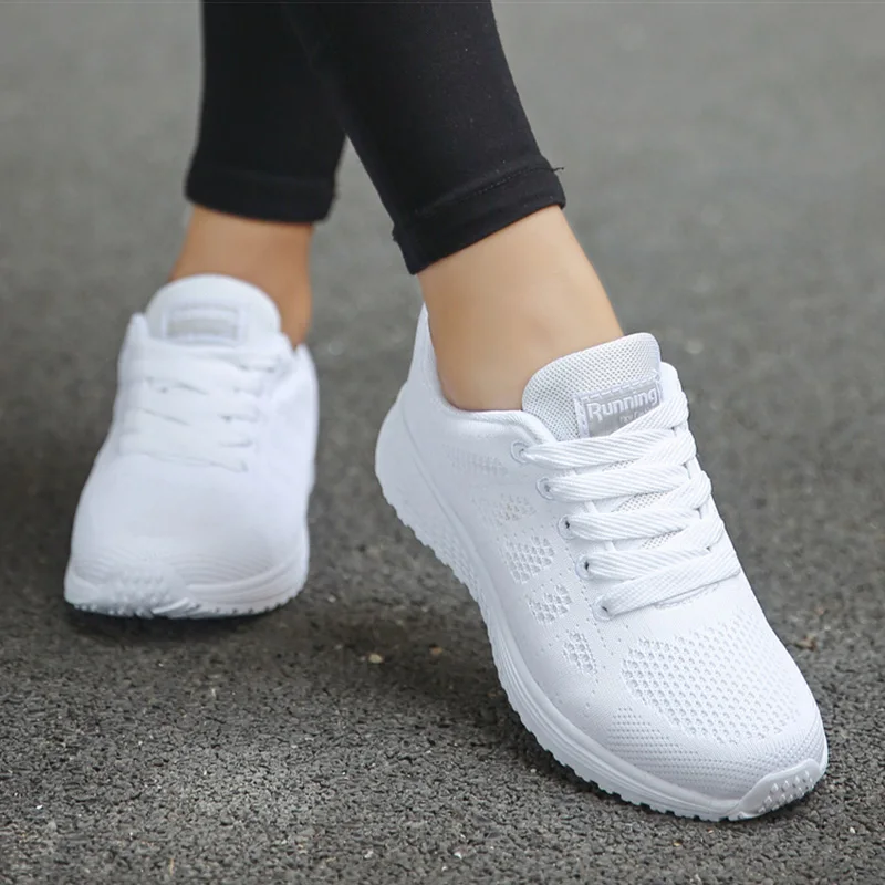 Women Sports Shoes 2023 Trends Sneakers Women Light Sport Sneaker Breathable Casual Shoes For Women White Tennis Female Footwear - Image 4