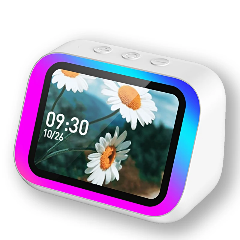 smart Alarm Clock With Bluetooth Speaker & Color Display - App Controlled Weather, Night Light, Photo Frame, Sleep Stories - Image 2