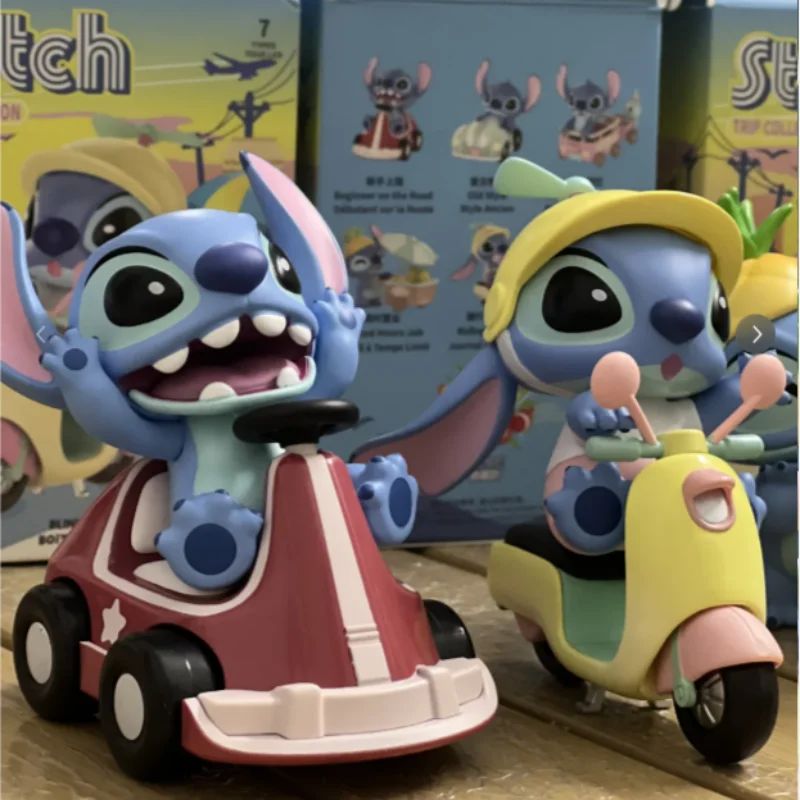 New Anime Character Tour Series Cute Alien Dog Stitch Mysterious Blind Box Cute Handmade Ornament Cycling Diary Birthday Gift - Image 4