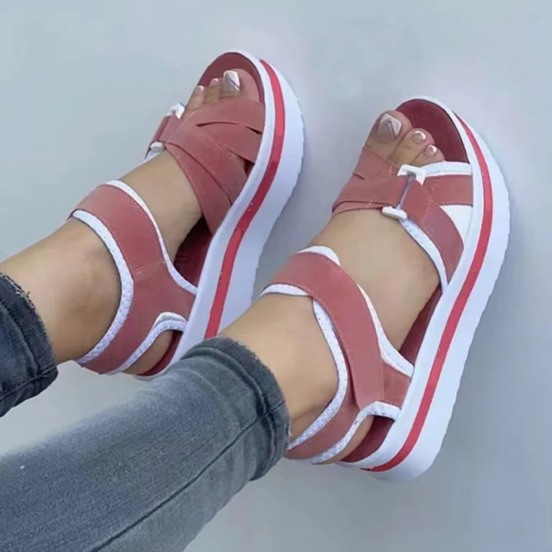 Summer Women Shoes Sandals Soft Women Shoe Breathable Walking Shoes Wedge Sandals Ladies Casual Women Sandal Female Footwear - Image 3