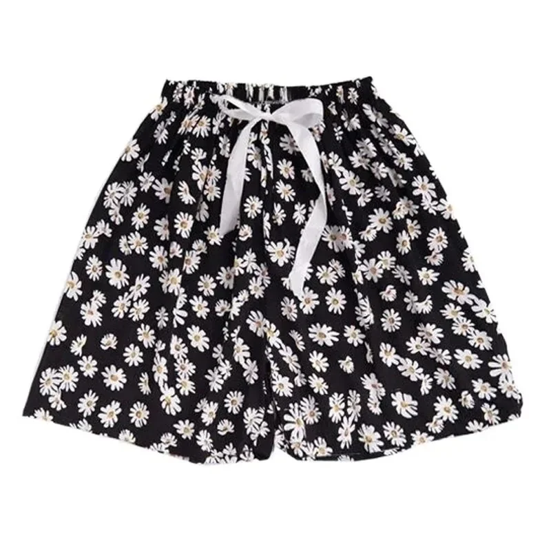 Summer Women Casual High Waist Shorts Pants Womens Bohemian Beach Lightweight Printed Drawstrings Elastic Waist Lounge Bottoms - Image 4