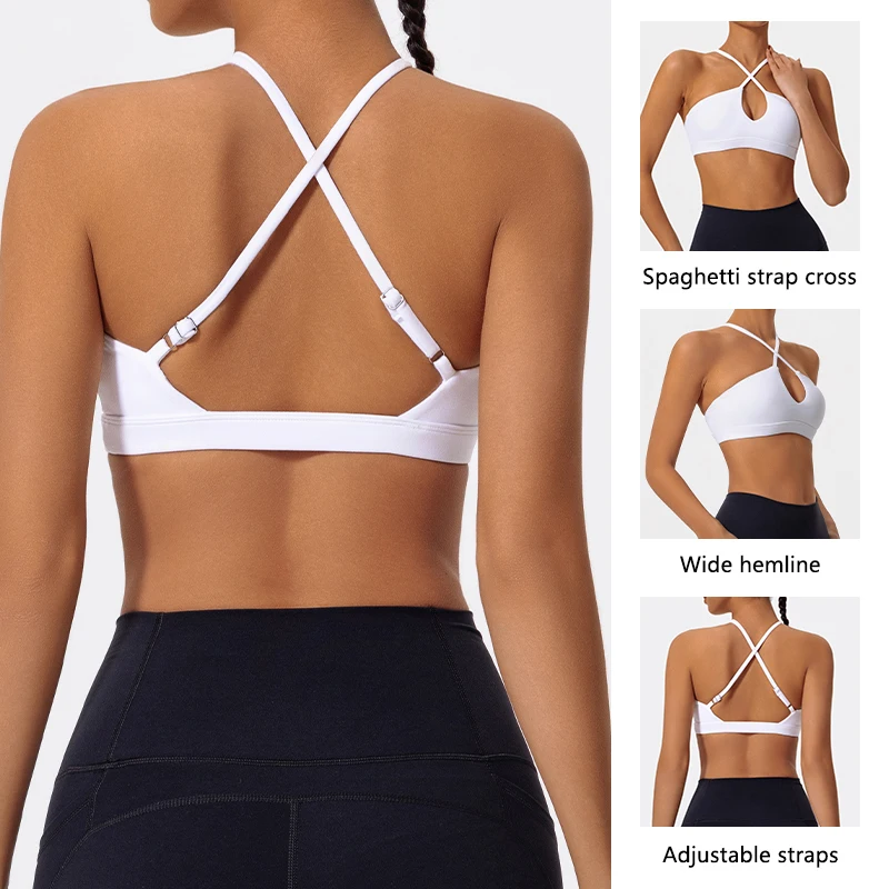 Hearuisav Ultra-soft Fabrics Casual Sports Bra Push up Yoga Clothes Woman Running Fitness Underwear Breathable Gym Top Women - Image 2