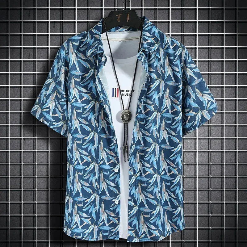 Hawaiian Beach Shirt Children Short Sleeve Casual Shirts Seaside Vacation Kids Boy Girl Loose Clothes Floral Blouse Tops - Image 3