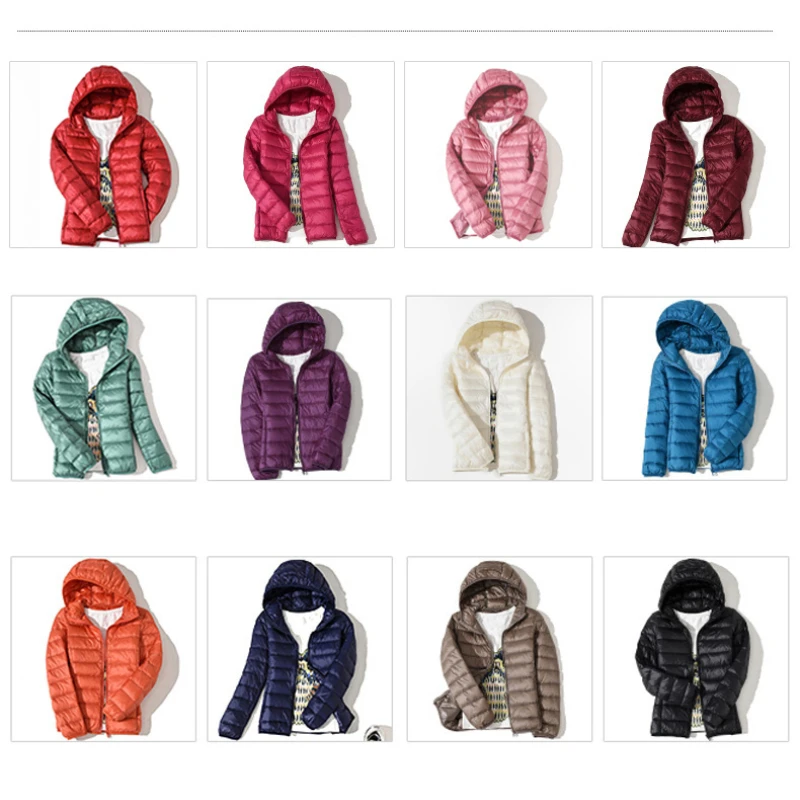 New Women Thin Down Jacket White Duck Down Ultralight Jackets Autumn and Winter Warm Coats Female Portable Outwear 2023 - Image 5