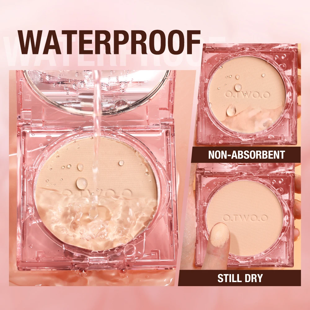 O TWO O Face Powder Oil-control 24 Hours SPF 30 PA+++ Long Lasting Waterproof Matte Face Makeup Cosmetic Setting Compact Powder - Image 4