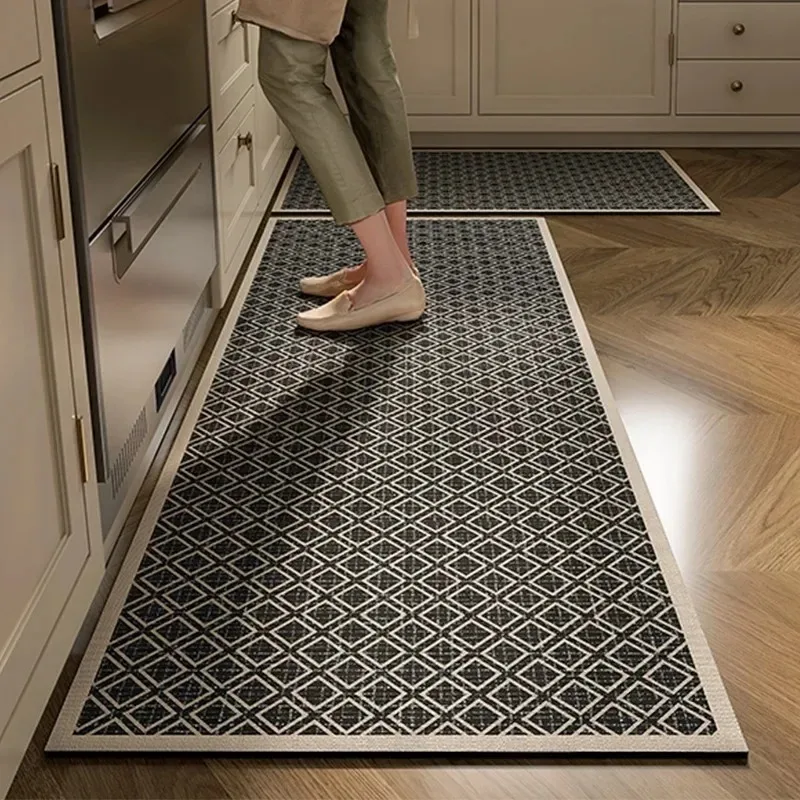Rug for Kitchen Waterproof Floor Mat Long Carpet Pvc Leather Non-slip Oil-proof Foot Mats Minimalist Home Decoration Rugs - Image 3
