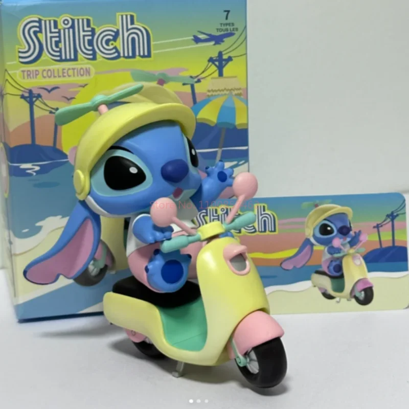 New Anime Character Tour Series Cute Alien Dog Stitch Mysterious Blind Box Cute Handmade Ornament Cycling Diary Birthday Gift - Image 6