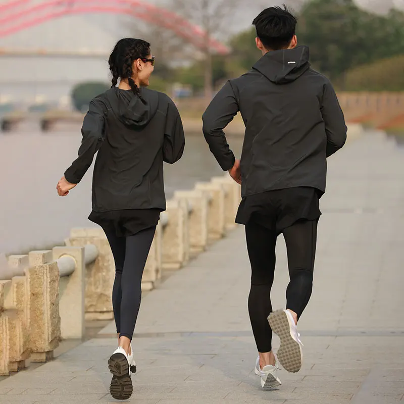 Running Jacket Reflective Summer Quick Dry Gym Coat Hooded Jogging Sun Protection Fishing Outdoor Hiking Breathable Thin Jackets - Image 6