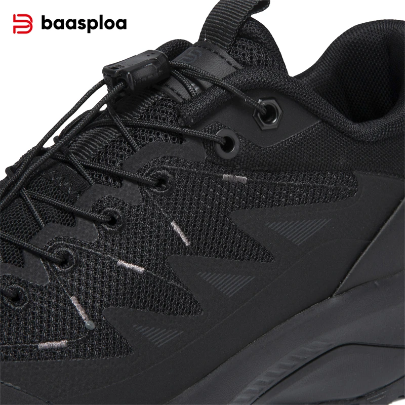 Baasploa Women Hiking Shoes Outdoor Climbing Breathable Anti-slip Sneakers Female Lightweight Mesh Elastic Buckle Walking Shoes - Image 5