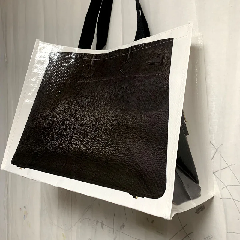 Ins Blogger's Handbag Remake Fashion Same Fitness Lady Shoulder Bag Printed Women Shopping Street Bags Large Capacity Wholesale - Image 3