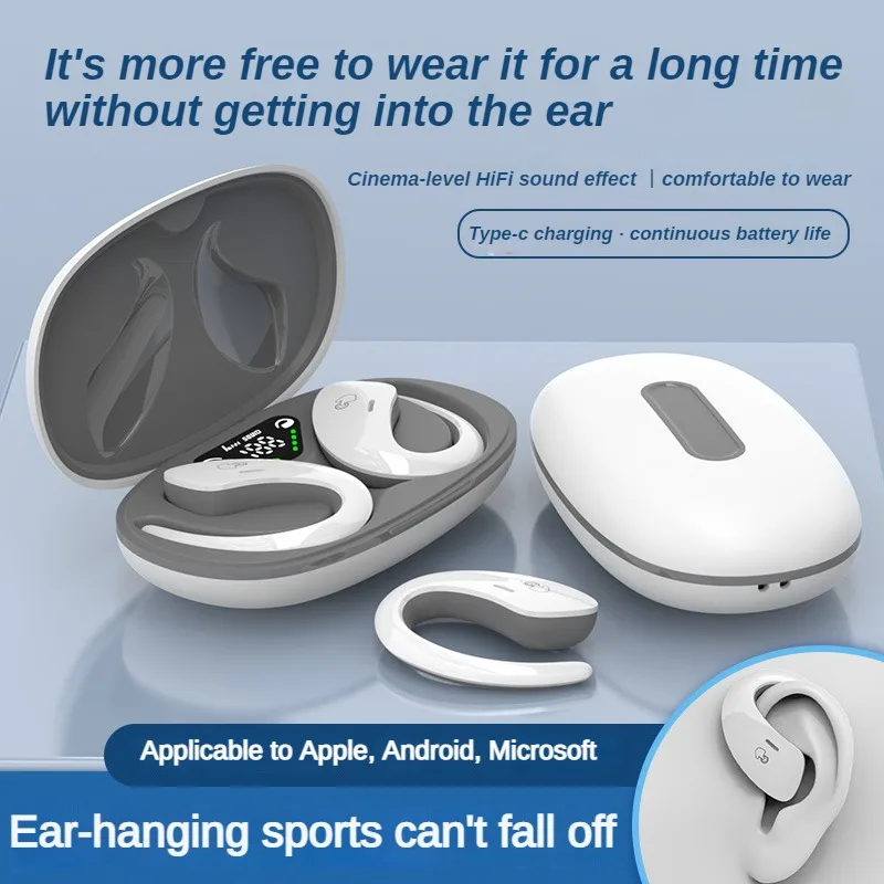 Bone Conduction Sports Bluetooth Headset TWS Wireless Headphones IPX5 Waterproof Earbuds With Mic HD Call HiFi Music Earphone - Image 2
