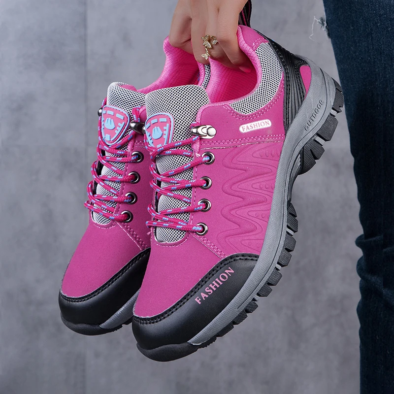 Spring and Autumn Mountaineering Shoes Fashion Women's Hiking Shoes 2024 Comfortable Outdoor Sports Anti Slip Walking Shoes - Image 4