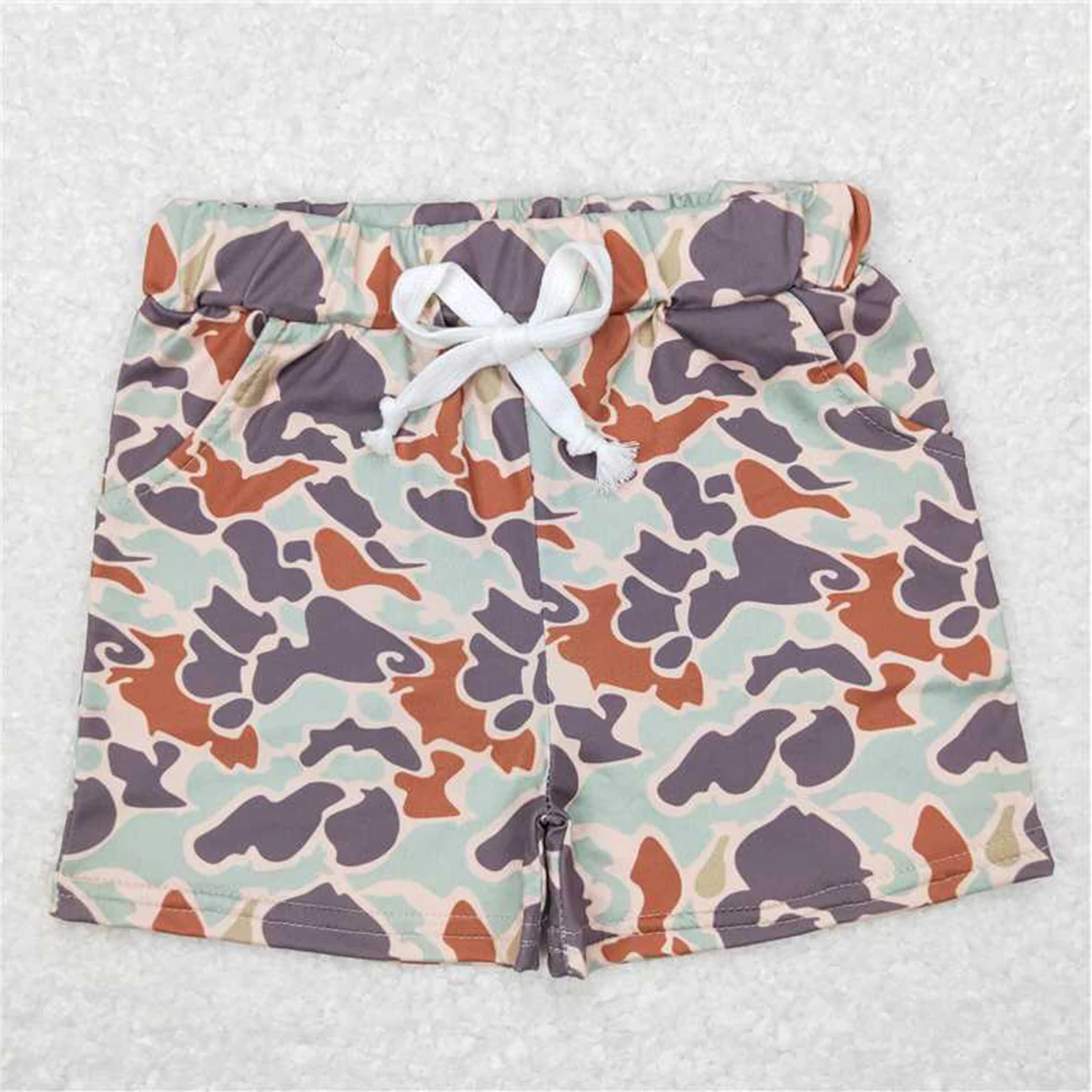 Wholesale Hot Sale RTS Kids Shorts For Baby Boys Girls Camouflage Pocket Shorts For Children Boutique Children's Clothing - Image 6