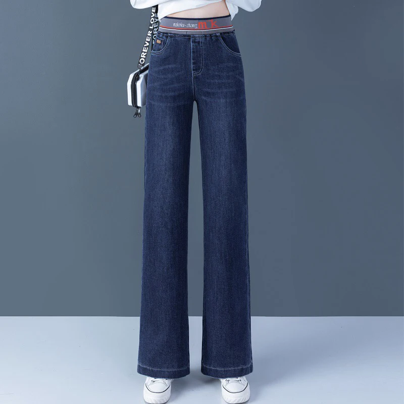High Waist Wide Leg Denim Pants For Women Vintage Fashion Loose Vaqueros Pantalones Korean Stretch Casual Straight Jeansy New - Image 2