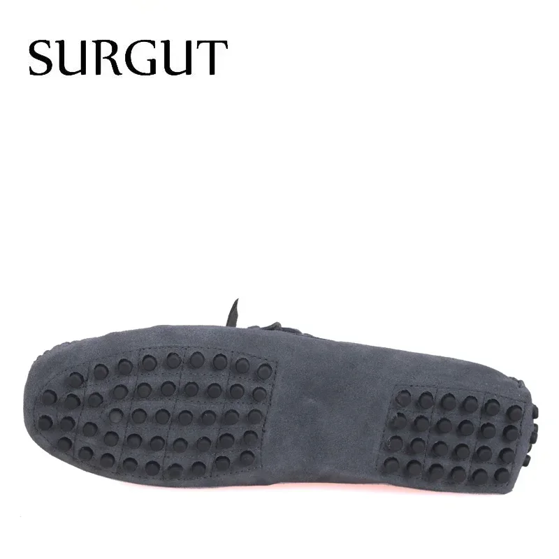 SURGUT Brand New Fashion Summer Spring Men Driving Shoes Loafers Real Leather Boat Shoes Breathable Male Casual Flats Loafers - Image 4