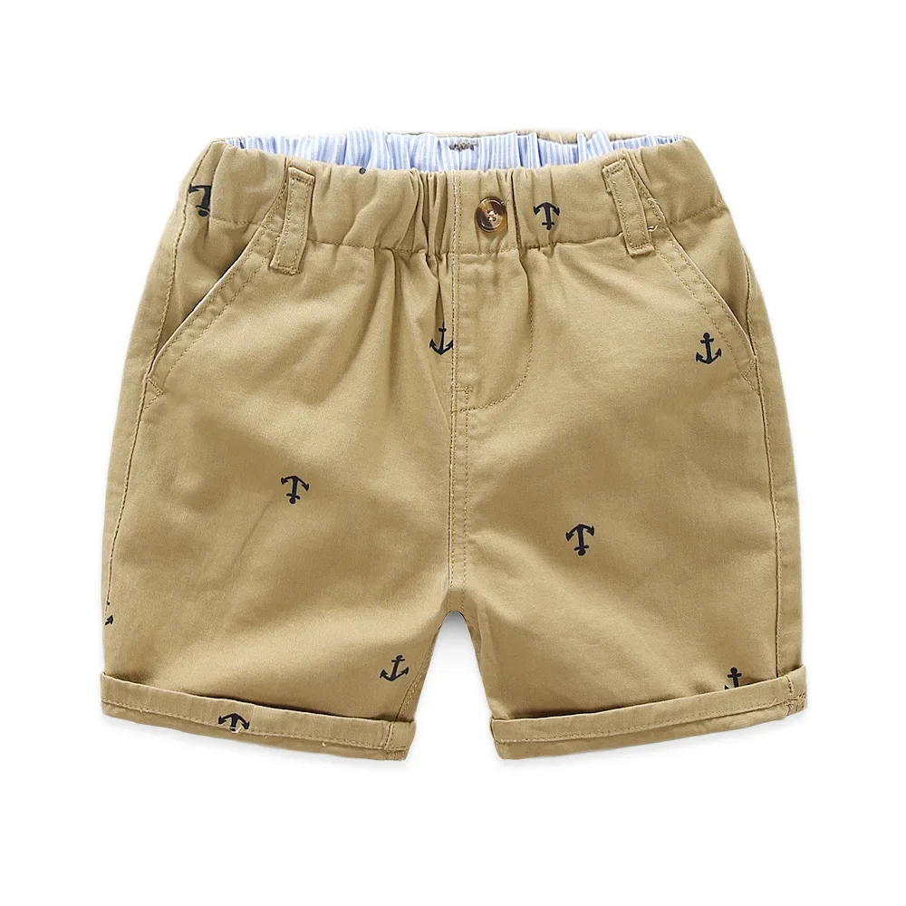 2-9 Years Children Shorts Toddler Kids Short Pant Summer Cotton Anchor Boys Beach Shorts Leisure Capris Baby Clothing KF553 - Image 2