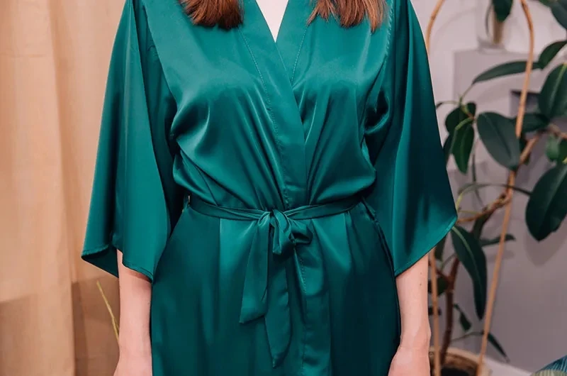 Kimono Bathrobe Gown Female Robe Set Satin Sleepwear Casual Nightgown Bridal Wedding Gift Sexy Nightwear Intimate Lingerie - Image 2