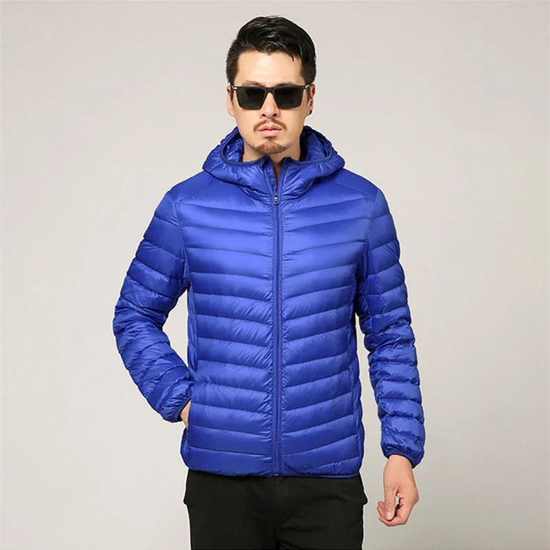 Men's All-Season Ultra Lightweight Packable Down Jacket Water and Wind-Resistant Breathable Coat Big Size Men Hoodies Jackets - Image 4