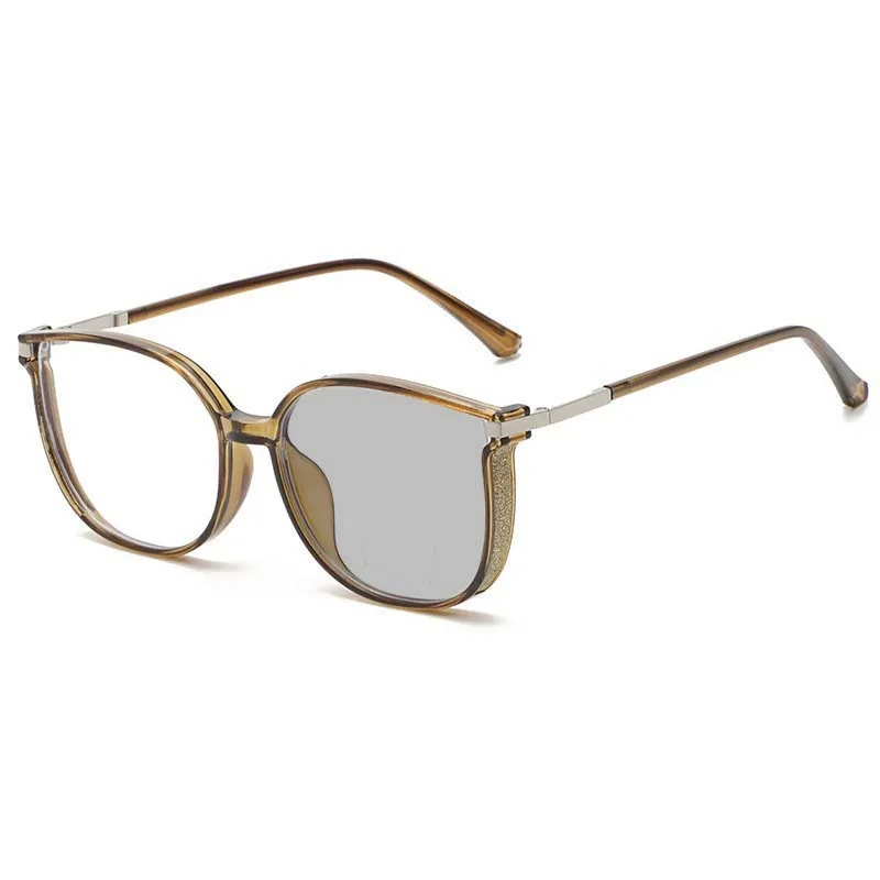 Sparkling Frame Photochromic Myopia Glasses for Women Oversized outdoor UV Near Sight Eyewear Fashion Eyeglasses Diopter To -4.0 - Image 5