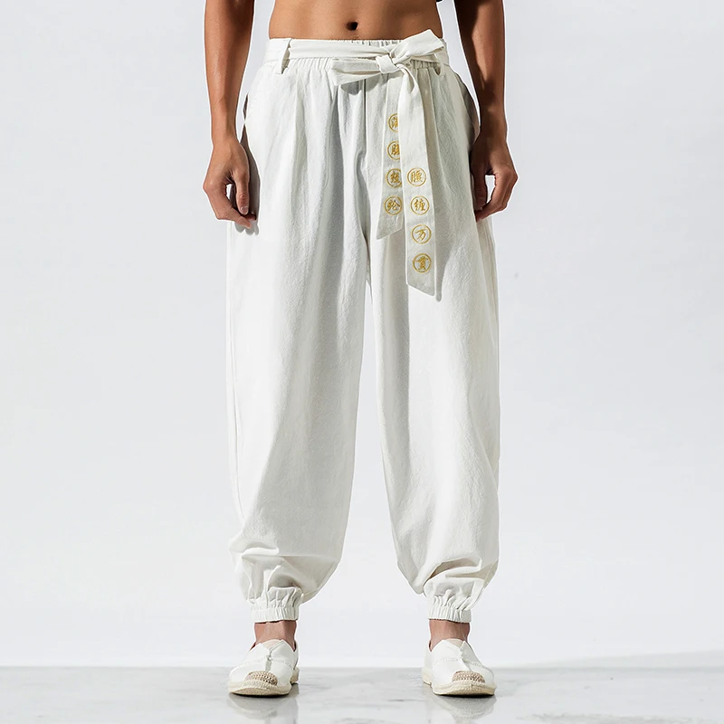 Japanese Casual Kimono Pants Loose Harajuku Trousers Japan Men Traditional Harem Pants Male Embroidered Jogging Pants Streetwear - Image 5