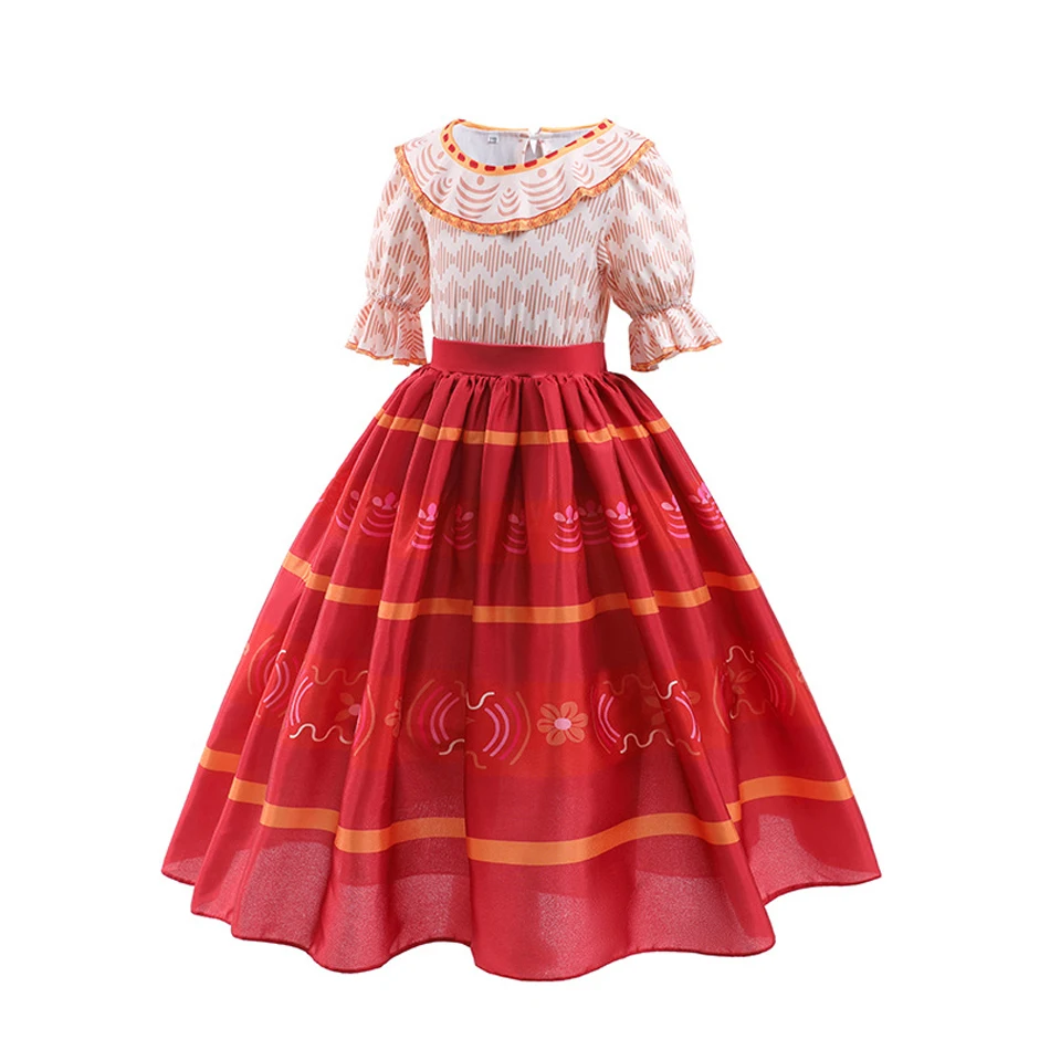 Girls Dolores Costume Kids Encanto Cosplay Princess Dress Children Birthday Carnival Party Vestido Madrigal Clothes Holiday Gift - Image 3