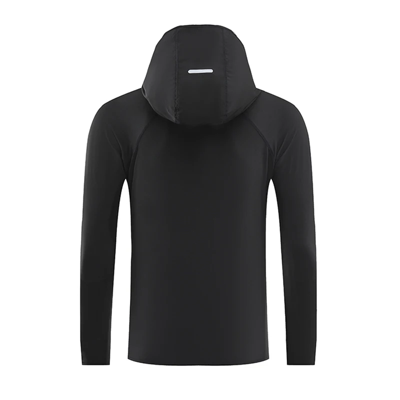 Running Jacket Reflective Summer Quick Dry Gym Coat Hooded Jogging Sun Protection Fishing Outdoor Hiking Breathable Thin Jackets - Image 3