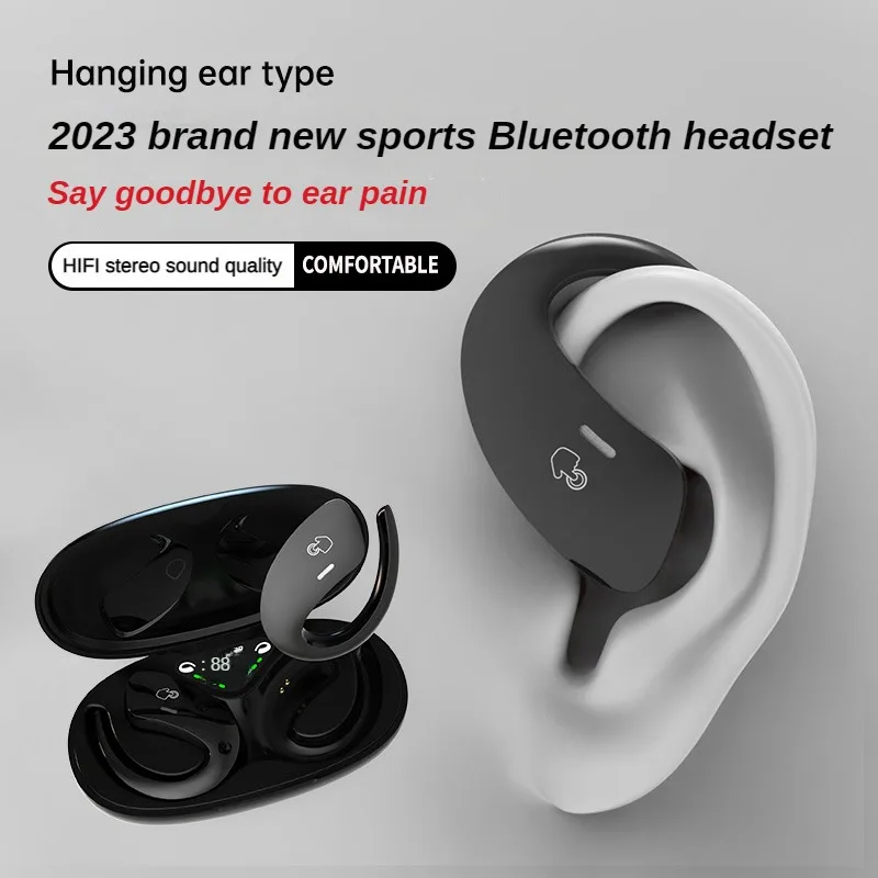 Bone Conduction Sports Bluetooth Headset TWS Wireless Headphones IPX5 Waterproof Earbuds With Mic HD Call HiFi Music Earphone - Image 3