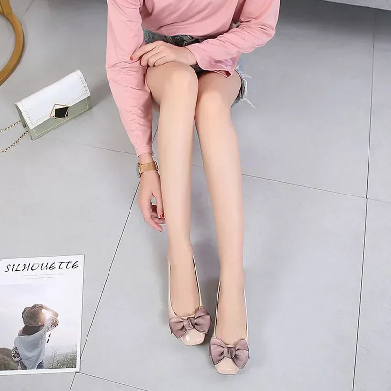 New 2025 Spring Shoes Women Flats Soft Butterfly knot Office Lady Shoes Black Pink Red Big Size 42 DX067 - Image 3