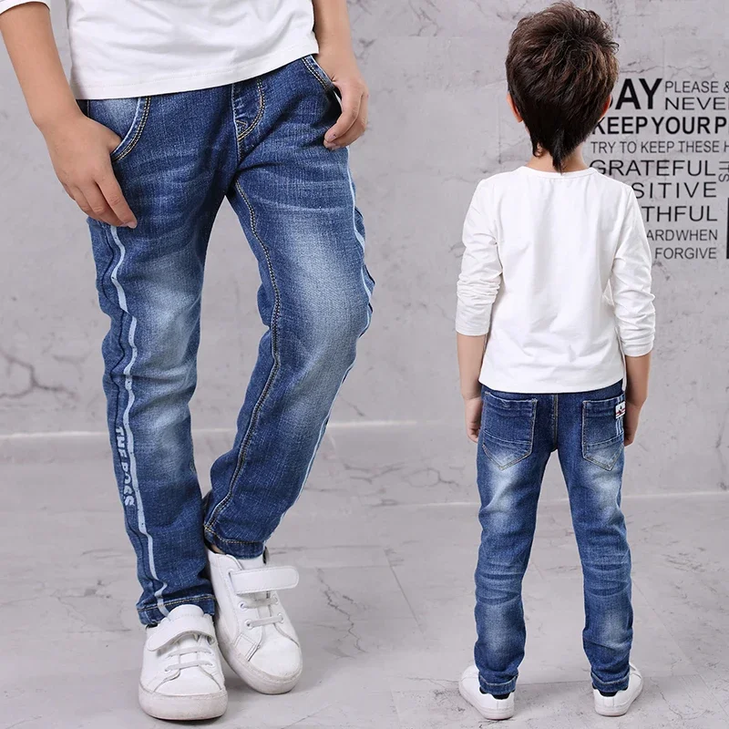 IENENS Kids Boys Jeans Fashion Clothes Classic Pants Denim Clothing Children Baby Boy Casual Bowboy Long Trousers 5-13Y - Image 3