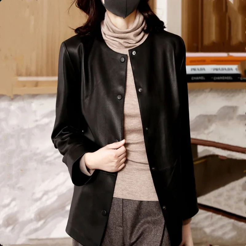 Winter Women's Coats On Offer With High Quality Bomber Leather Jacket Women Autumn Cold Baseball Clothes Fashion Trend Clothing - Image 6