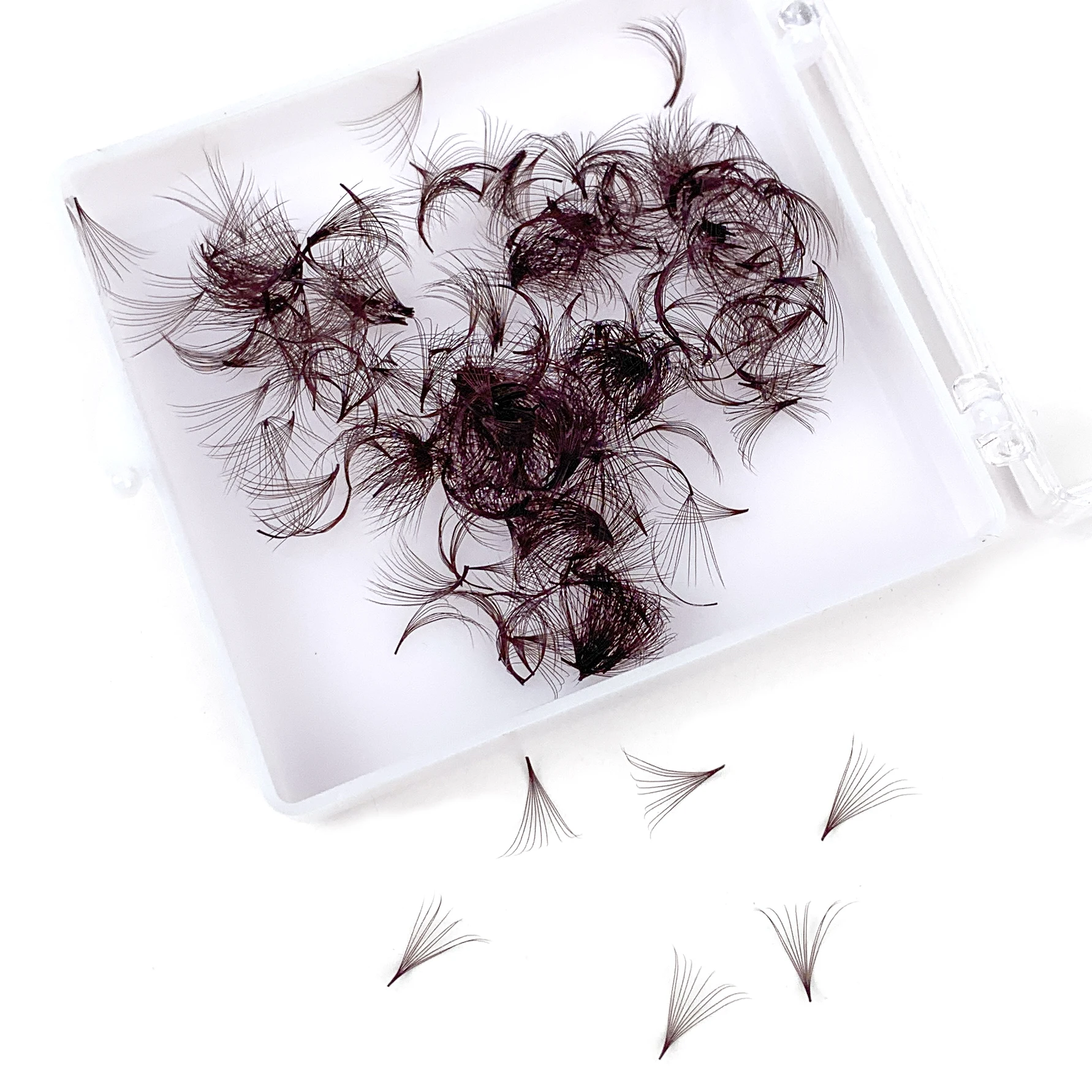 ARTSTAR Brown Premade Fan Lash Extensions 5D to 20D Thin Pointy Base 500 Fans Loose Promade Volume Lashes Makeup Cilio - Image 6
