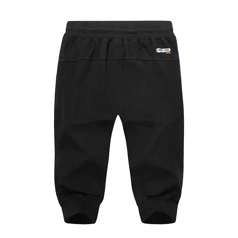 Long Three Quarter Men's Shorts Cotton Elastic Summer Bermuda Male 3/4 Calf Big Size Plus Large 6XL 7XL 8XL 9XL Cuff Below Knee - Image 4